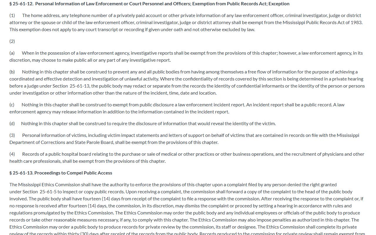 Lauderdale County Circuit Clerk public records request information